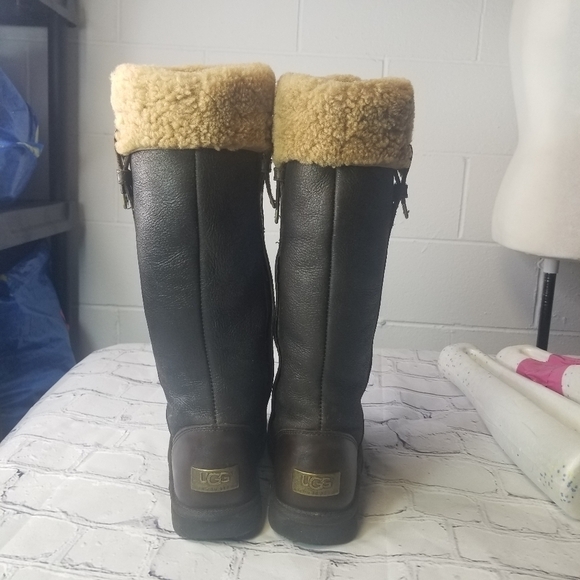 Ugg Locarno 5191 brown leather boots - Picture 12 of 13